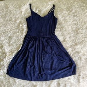 Hollister Sparkly Navy Blue Cami Dress